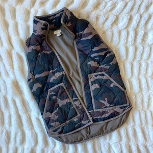 J Crew Camo vest